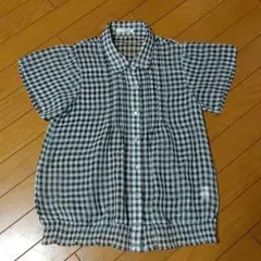 【お値下げ】Estacot 半袖チェックシャツ　シースルーのサムネイル