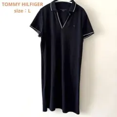 Lサイズ/トミーヒルフィガー/ポロワンピ/半袖