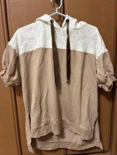 axes レディース パーカー ブラウン 半袖のサムネイル