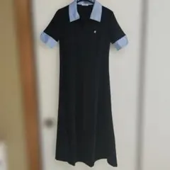 プーマ】ゴルフ モノトーン 半袖ポロシャツ ワンピース ストレッチ L