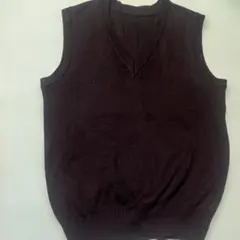 紺色　Vネック　スクールベスト　160