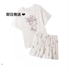 gelato pique ジェラートピケ ネコ柄Tシャツ＆パンツ セットアップ猫