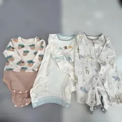 ベビー服 ロンパース3点セット 95cmまで対応