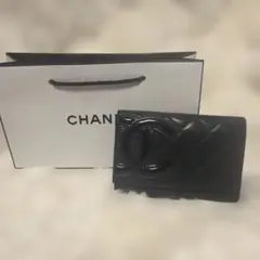 CHANEL✨カンボンライン ♪財布ブラック✖︎ピンク✨値引き中