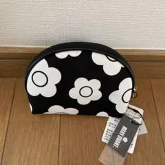 MARY QUANT ポーチ デイジー柄 ブラック
