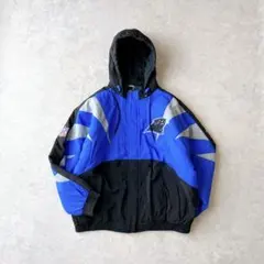 90sUSA古着 スターター 肉厚アノラックパーカー NBAスタジャン黒×青 90sUSA古着 スターター 肉厚アノラックパーカー NBAスタジャン黒×青