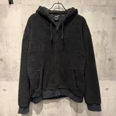 NIKE SB ボアフリースパーカー ブラック XXL ビッグサイズ ジップ