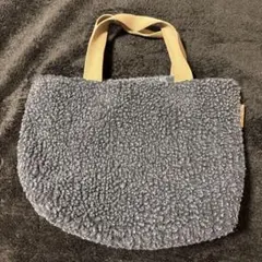 タリーズコーヒー ボアトートバッグ グレー