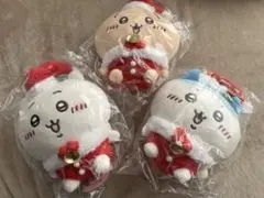 【レア】初期 未開封 ちいかわ サンタさんだ！ぬいぐるみ3点 クリスマスのサムネイル