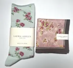 LAURA ASHLEY 花柄ソックス 日本製