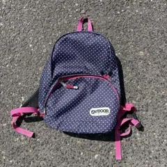 y2k OUTDOOR ネイビー ドット柄 リュック