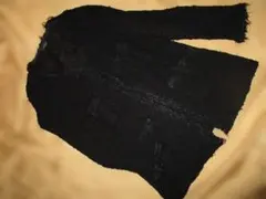 ロングカーディガン フリンジデザイン　ソフトジャケットのサムネイル