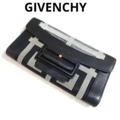 GIVENCHY ジバンシー／レディース 長財布 三ツ折 ブラック/グレーのサムネイル