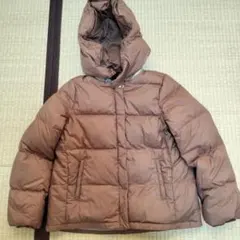 Green Label Relaxing フード付きダウンジャケット ブラウン