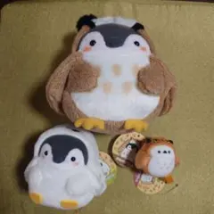 コウペンちゃん イケフクロウぬいぐるみ 3点セット