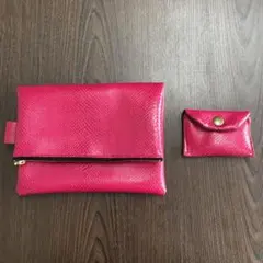 クラッチバッグとミニ小物入れ