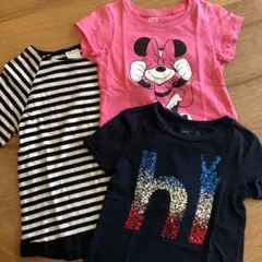ミニーマウスGAP kidsほか半袖110サイズTシャツ3点セット