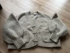 ZARA ニットカーディガン L