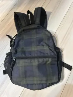 無印良品キッズ子供用チェック柄リュックナップザックバッグMUJI男の子女の子