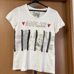 SCOLAR 半袖Tシャツ ホワイト
