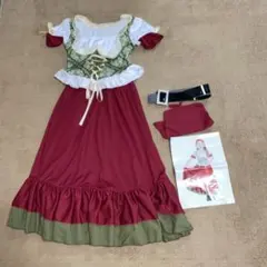 コスプレ衣装 赤と緑 子供用