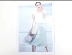 FOXEY スカート 40 ミント コットンBLEND サマージャガード