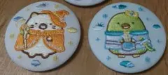 映画 すみっコぐらし 空の王国とふたりのコ 刺繍缶バッジ 2点セット