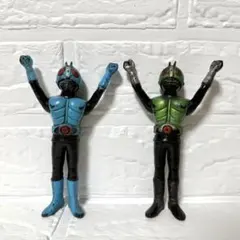 希少】70年代 仮面ライダー1号 特撮 ポピー ソフビ 昭和 - メルカリ