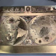 Blaeu Wall Map 1605年 世界黄金総図 アンティーク - メルカリ