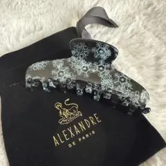 ALEXANDRE DE PARIS 雪の結晶ヘアクリップ　L