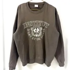 Spick and Span ロゴスウェット ブラウン