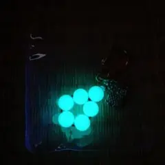 蓄光キーホルダー　青