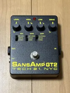 Tech 21 SansAmp GT2 ギターエフェクター TECH21 SansAmp GT2 アンプシミュレーター ギターエフェクター(テック