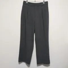 UNIQLO ユニクロ タックワイドパンツ ハイウエスト グレー