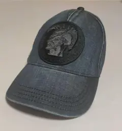 DIESEL デニム刺繍ロゴキャップ