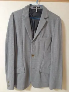 (ほぼ未使用品クリーニング済)グレー テーラードジャケット Mサイズ