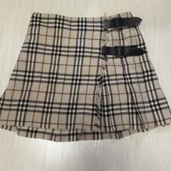 バーバリーブルーレーベルミニスカート 巻きスカートノバチェック 36