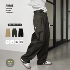 TCツイル 2タック テーパード ロング パンツ ANME アンメ