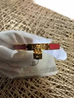 HERMES Kelly ブレスレット ゴールド金具 レッドのサムネイル