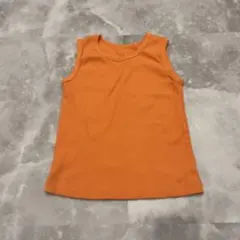 無印良品 リブ タンクトップ オレンジ Lのサムネイル