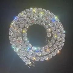 ✨️テニスネックレス+テニスブレスレット モアサナイト3mm45cm hiphop