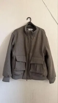 ツイードハリントンジャケット B5126 Mサイズ グレー