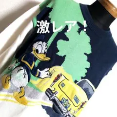 en10 ICEBERG DISNEY ドナルドダック セーター メンズL相当のサムネイル