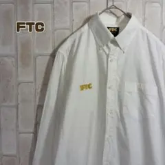 FTC シャツ　長袖　白　刺繍　ロゴのサムネイル