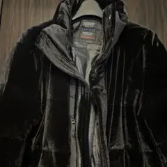 ニコルクラブ　ニットベロアスタンドダウンブルゾン