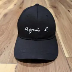agnès b. ブラック ベースボールキャップ