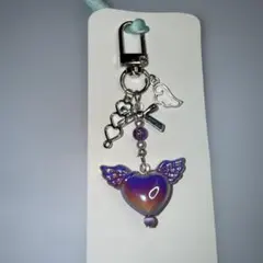 ハンドメイド　ビーズキーホルダー