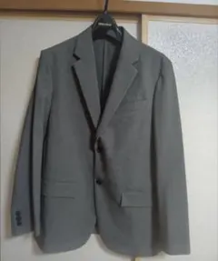 値下げ【美品】 ユニクロ 感動ジャケット サイズM グレー 洗える 2025