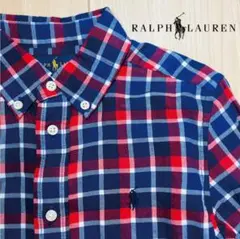 【美品】Polo Ralph Lauren キッズ チェックシャツ 120
