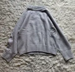 アンタイトル【洗える】ミドルゲージ モックネックニット